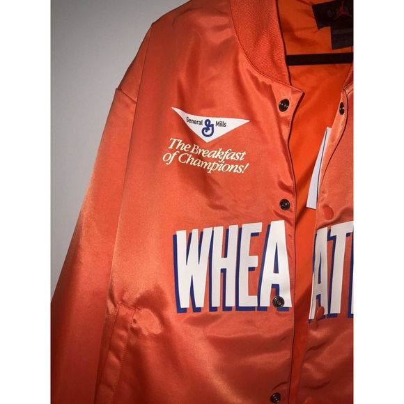 NIKE AIR JORDAN FLIGHT MVP WHEATIES JACKET ORANGE BLACK SIZE XL - Picture 4 of 10